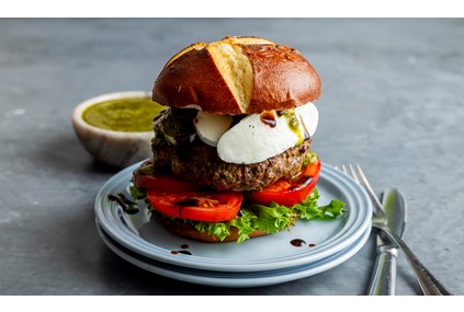 Caprese burger