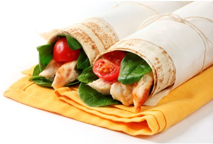 Mumbai chicken Chaat wrap