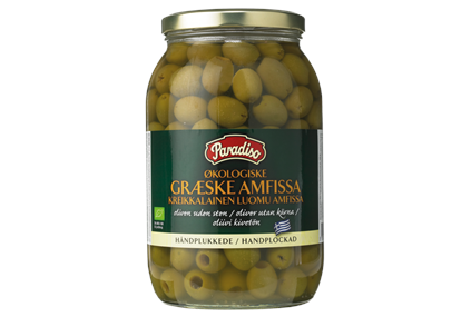 Grønne Økologiske Oliven