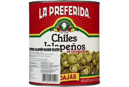 Jalapenos i skiver(hot)