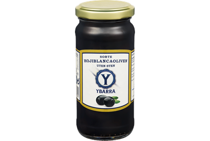 Sorte Oliven uten sten