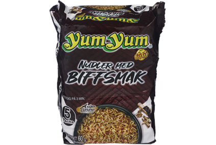 Nudler med biffsmak