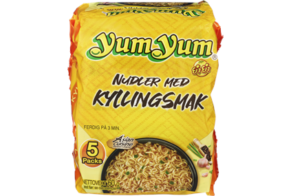 nudler med kyllingsmak
