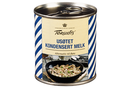Usøtet kondensert melk