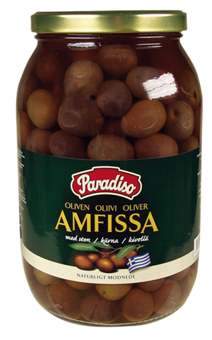 Oliven Gourmet Amfissa Sort