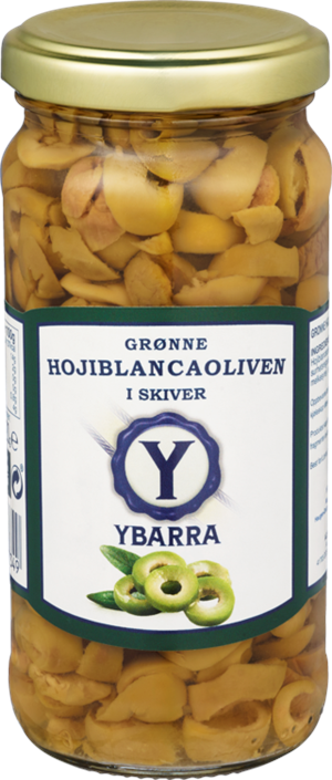 Grønne Oliven i skiver