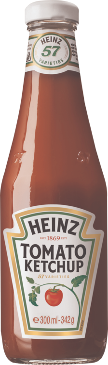 Tomatketchup glassflaske