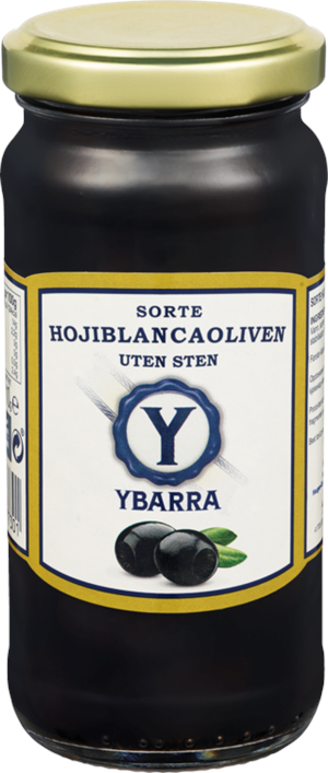 Sorte Oliven uten sten
