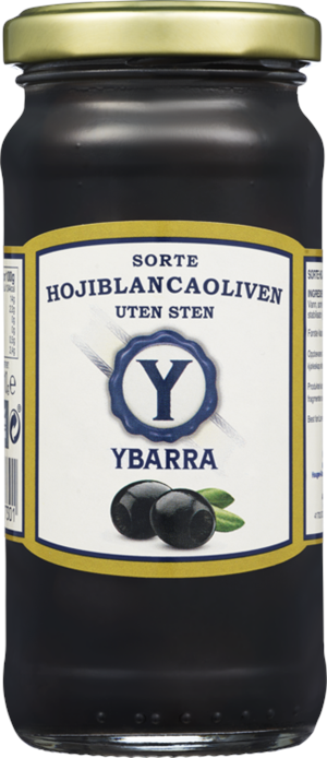 Sorte Oliven uten sten