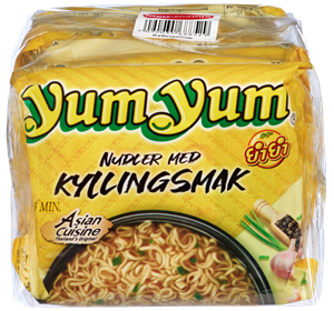 nudler med kyllingsmak