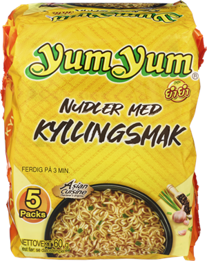 nudler med kyllingsmak