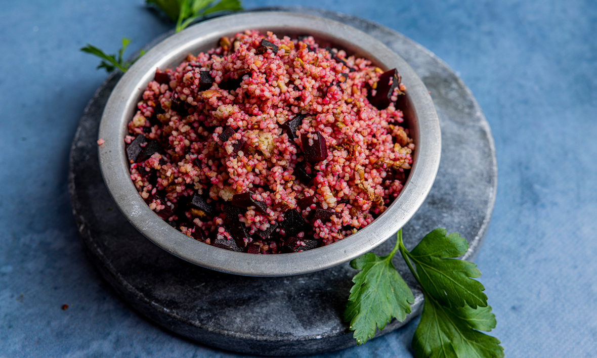 Quinoa gourmand med rødbeter